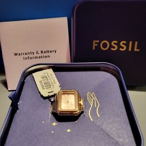 New! Fossil Rose gold Ring Watch